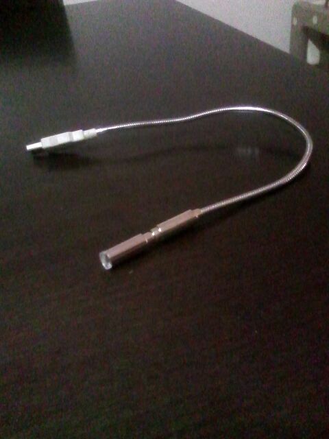 Lámpara/ventilador USB.