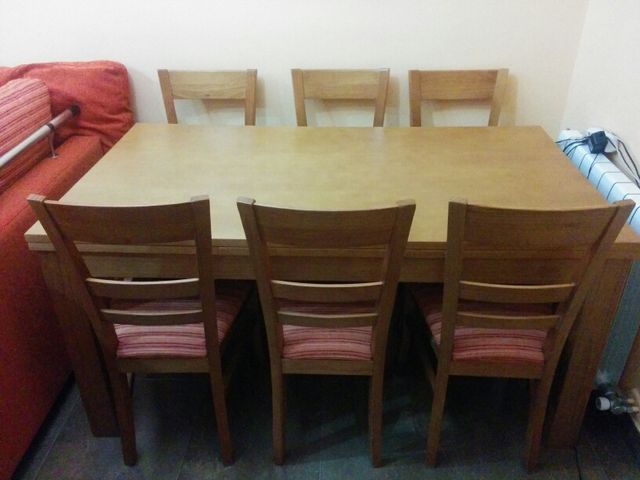 Mesa comedor + 6 sillas de segunda mano por 280 € en Puerto ... Mesa comedor + 6 sillas de segunda mano por 280 € en Puerto ...