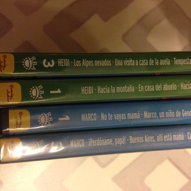 4 DVD per bambini, heidi e Marco