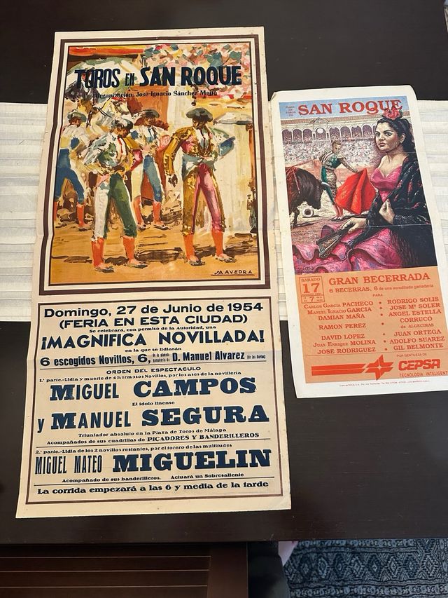 Lote Cartel Toros. San Roque