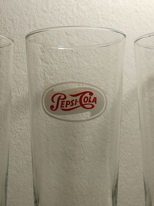 Lote 3 vasos PEPSI antiguos años 70
