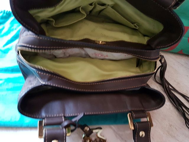 Bolso Tous original, piel bovina marrón 