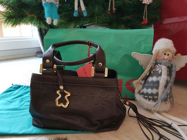 Bolso Tous original, piel bovina marrón 