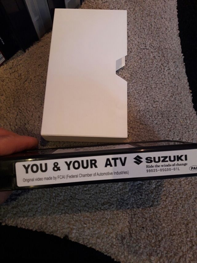 You and your ATV Suzuki.