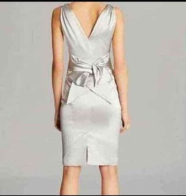 Vestido plateado mujer, tall 34 - 36. Karen Millen