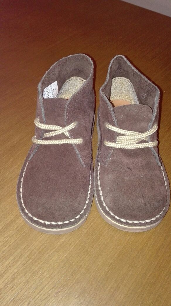Botas niño serraje marrón n°25