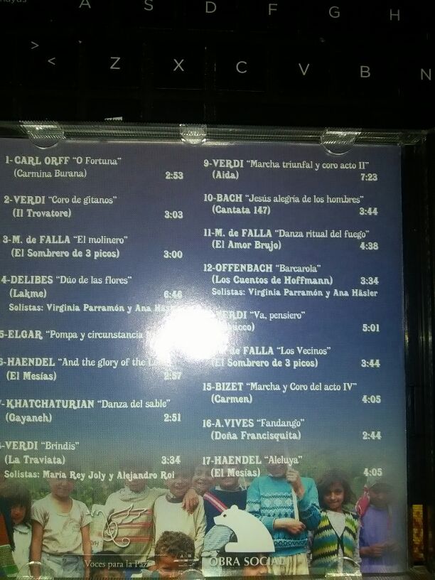 CD Voces para la Paz (Músicos solidarios)