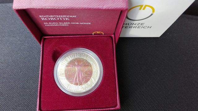 25 euros Niobio. Austria 2011. Robotik