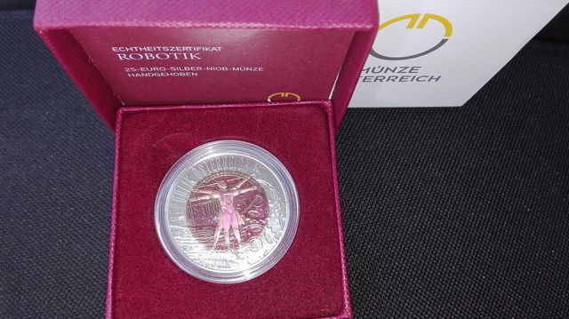 25 euros Niobio. Austria 2011. Robotik