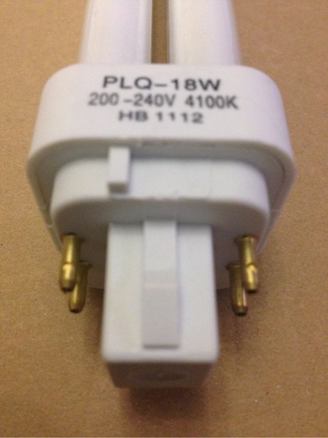 LOTE 2Ud. Lámpara Bajo Consumo PLQ