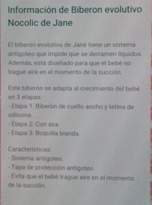 NUEVO.BIBERÓN EVOLUTIVO ANTICOLICOS DE JANÉ
