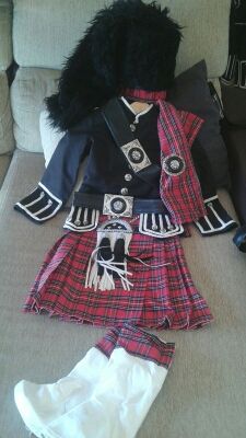 Disfraz escocés gaiteiro niñ@