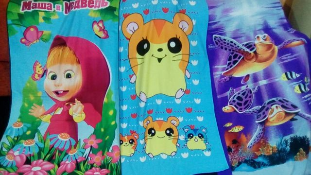 Toallas con dibujo infantil