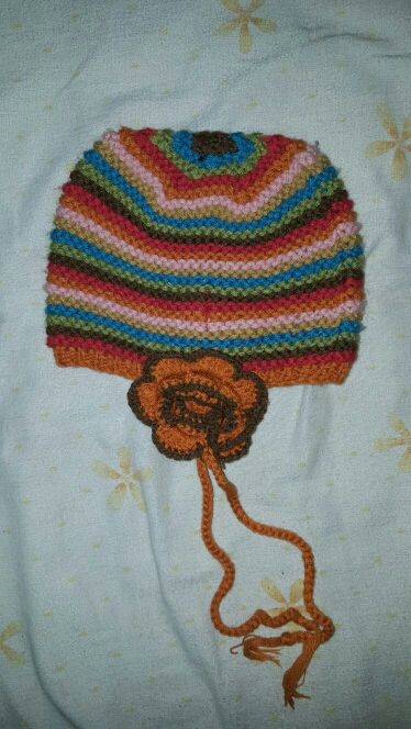 Gorro de lana niña.