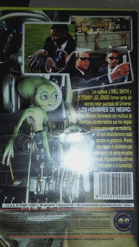 Men in Black VHS