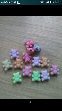 Osito conector, 0,05€ ud. charm, abalorios