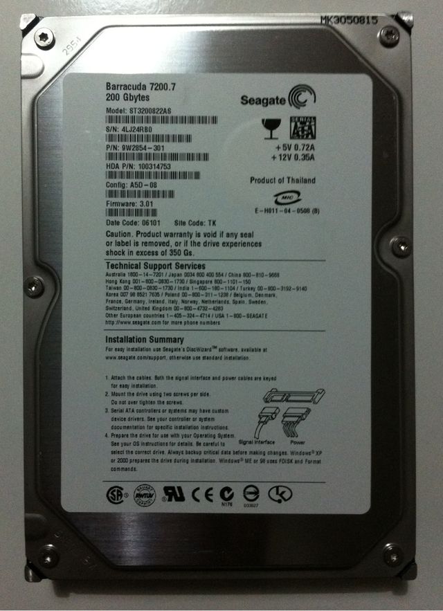 Seagate barracuda 7200 7 200gb de segunda mano por 15 eur en algete