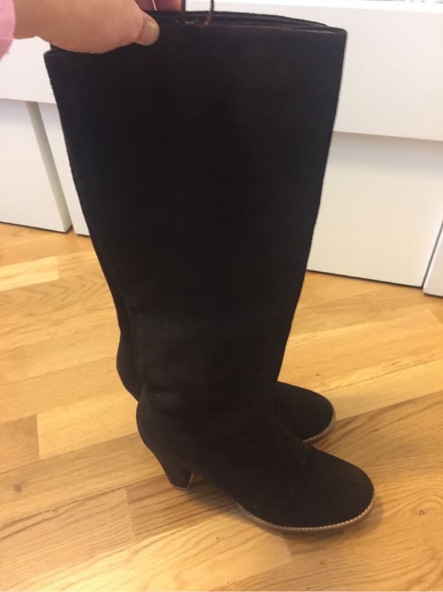 Botas marrones de ante