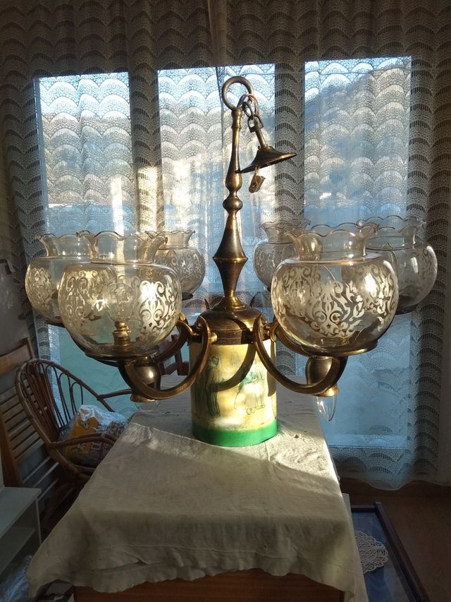 lampara de techo antigua