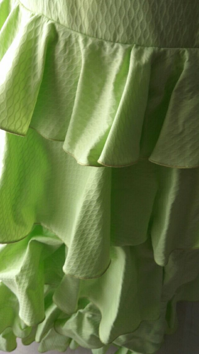 Traje flamenca nuevo verde pistacho de confección