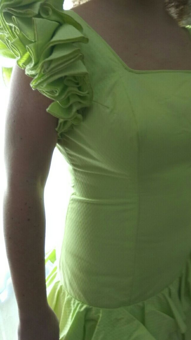 Traje flamenca nuevo verde pistacho de confección