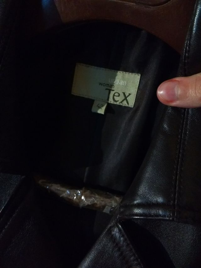 Elegante Abrigo 100% piel autentica