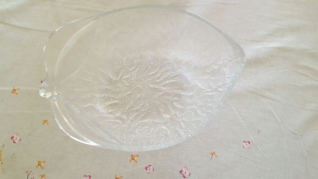 Saladeira de vidro para salada de frutas com 6 copos