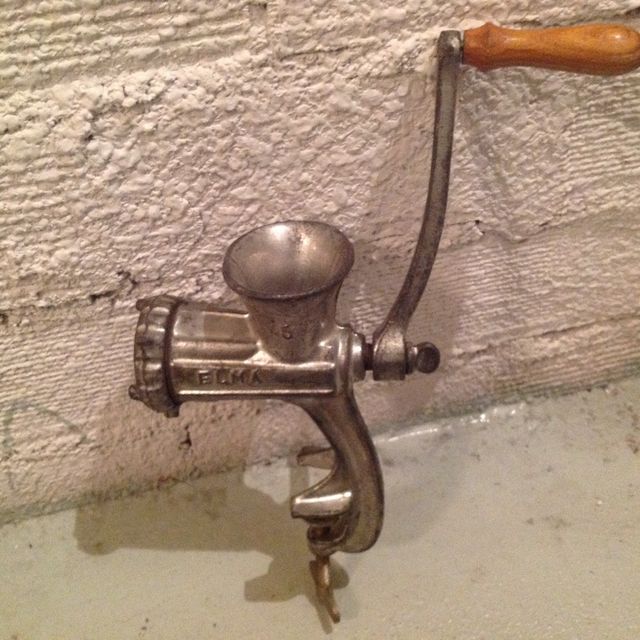 Picadora De Carne Antigua Elma