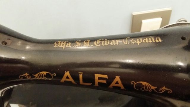 maquina coser alfa