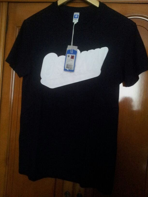 Camiseta g star negra talla s