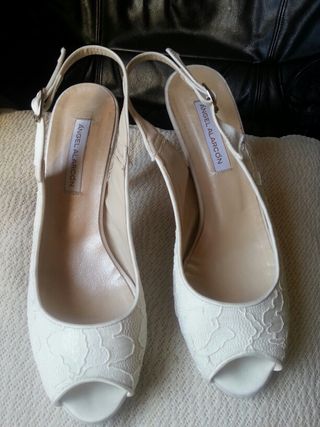 zapatos de novia de segunda mano en terrassa en wallapop