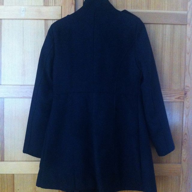 Cappotto nero doppiopetto. Taglia XL/42