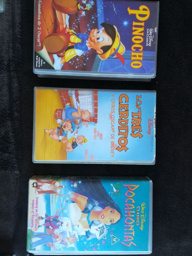 Cintas de VHS Disney clásicos originales años 90