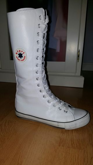botas tipo converse altas