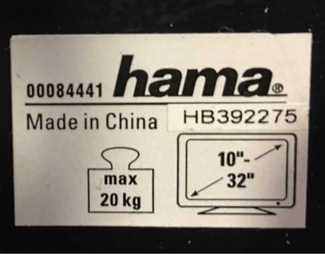 4 SOPORTES DE PARED PARA TV HAMA