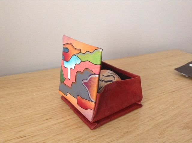 Monedero piel pintado a mano NIARVI belgium