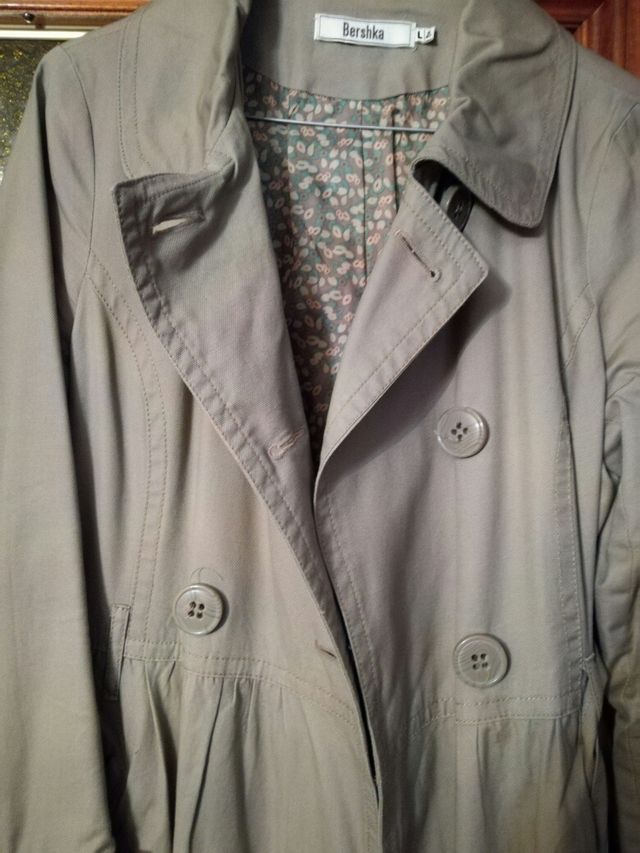 Gabardina Abrigo con cinturón