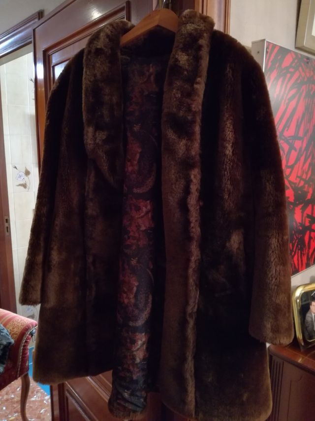Abrigo de piel de Mouton pelo AUTÉNTICA 100%