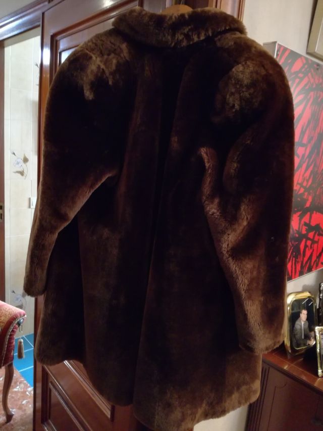 Abrigo de piel de Mouton pelo AUTÉNTICA 100%
