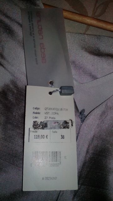 Vestido largo talla 36