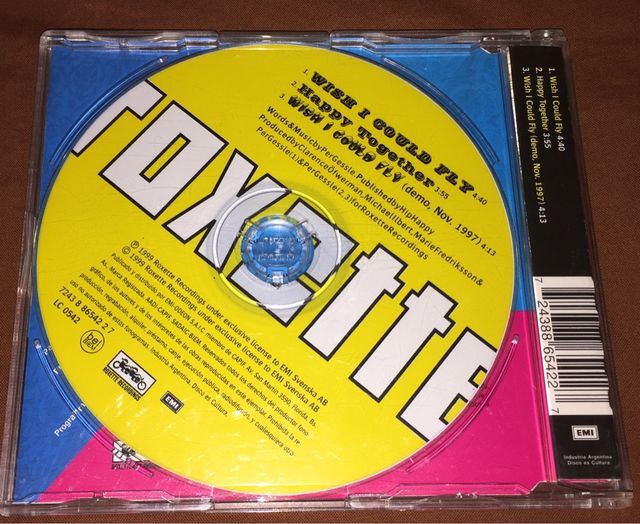 Roxette Wish I Could Fly cd Argentina 
