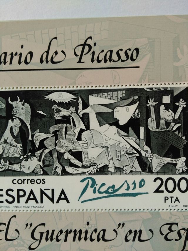 Filatelia Sello Guernica - Picasso