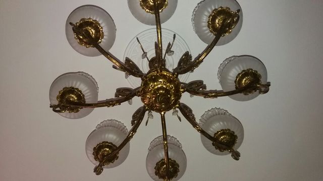 Lámpara bronce con regalo de dos apliques a juego!