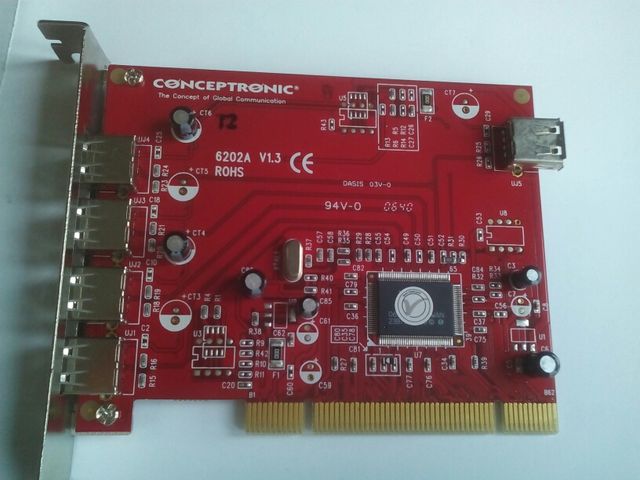 Tarjetas PCI de 4 puertos USB