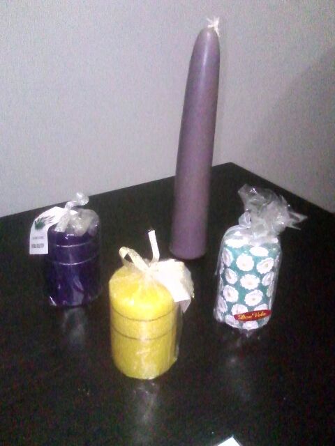Velas decorativas/aroma.