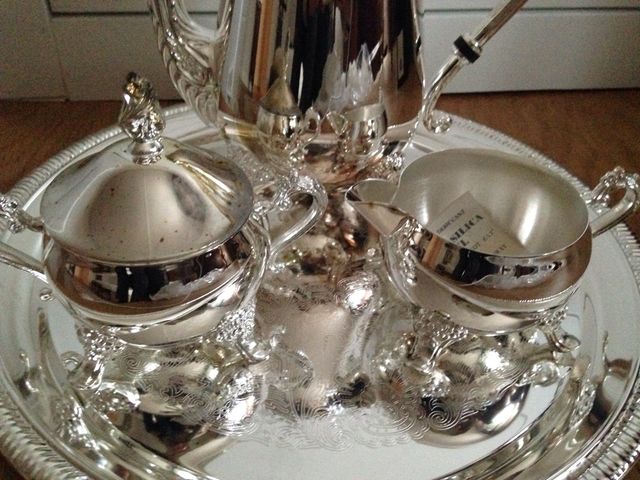 Juego de cafe SIN ESTRENAR silver plated