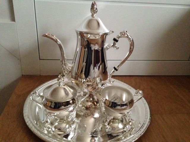 Juego de cafe SIN ESTRENAR silver plated