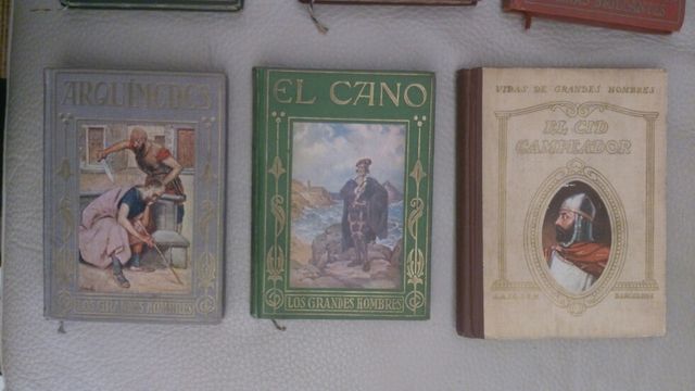 6 libros antiguos: 5 editorial araluce y EL CID