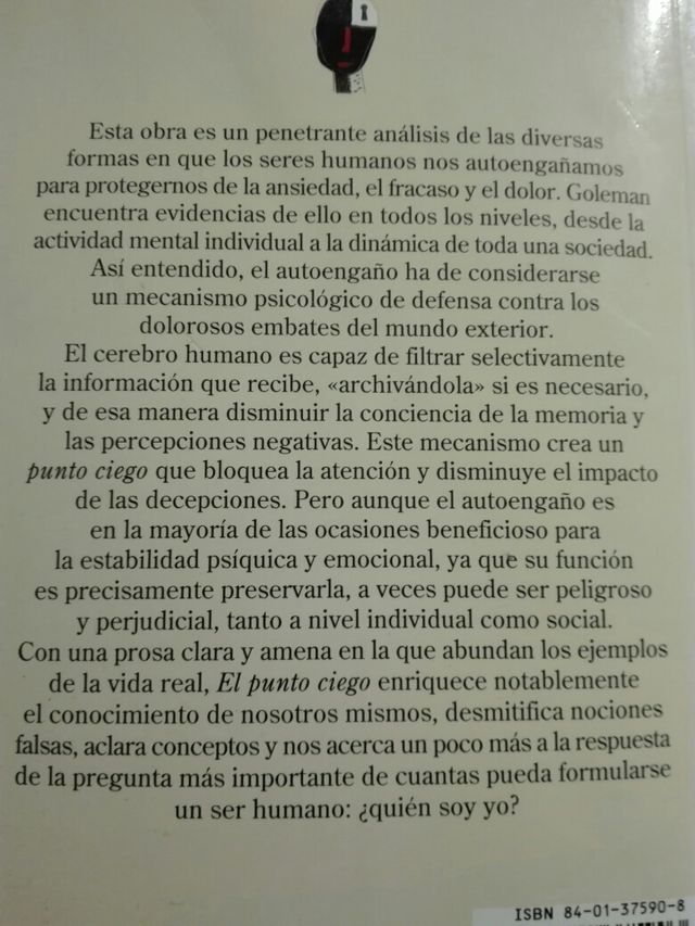 El punto ciego. Daniel Goleman