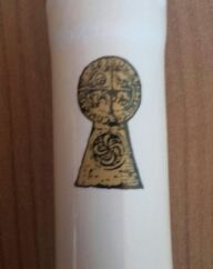 Botella de porcelana pacharán Navarra País Vasco